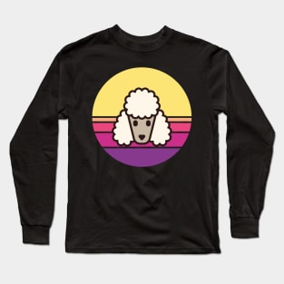 Sunset Walk with my Poodle Long Sleeve T-Shirt